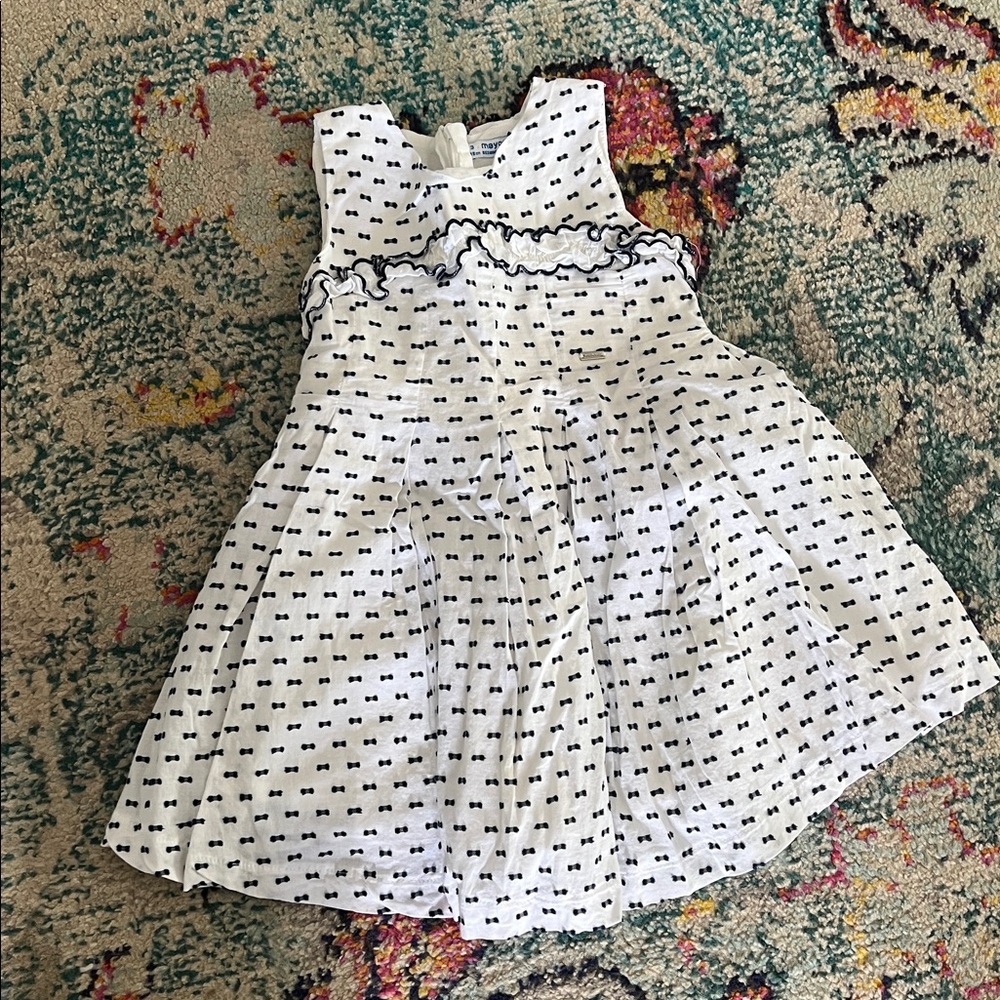 Mayoral navy dot dress